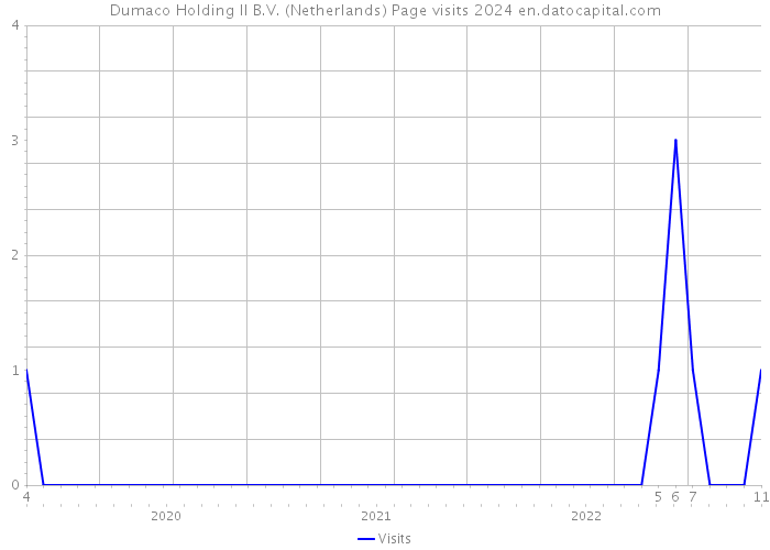 Dumaco Holding II B.V. (Netherlands) Page visits 2024 