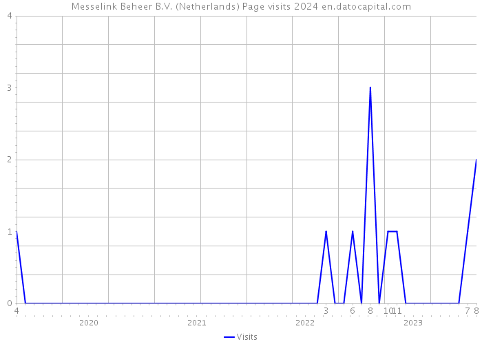 Messelink Beheer B.V. (Netherlands) Page visits 2024 