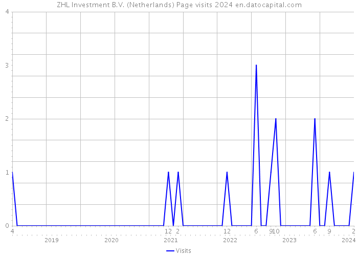 ZHL Investment B.V. (Netherlands) Page visits 2024 