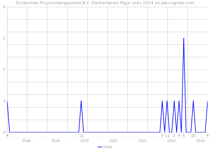 Dolderman Projectmanagement B.V. (Netherlands) Page visits 2024 