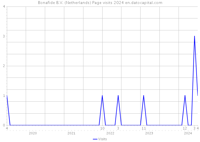 Bonafide B.V. (Netherlands) Page visits 2024 