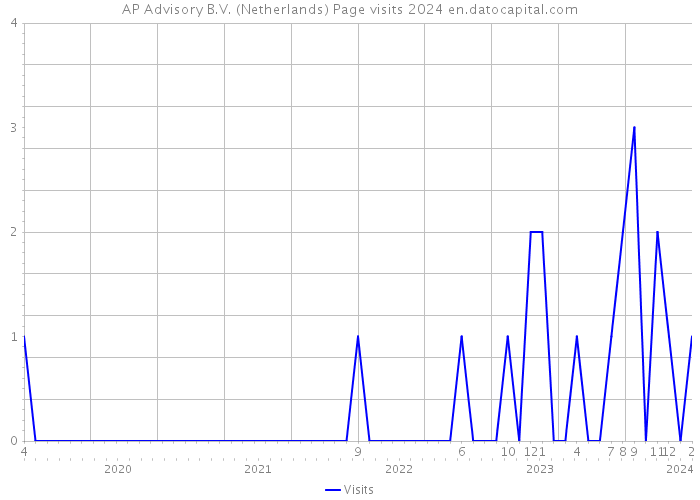 AP Advisory B.V. (Netherlands) Page visits 2024 