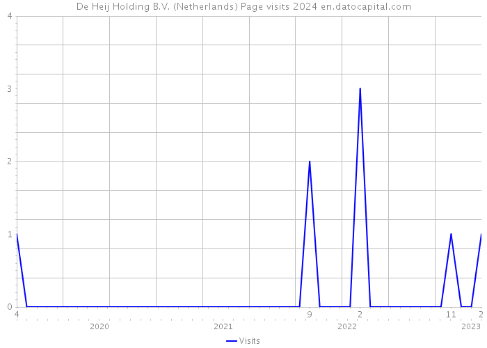 De Heij Holding B.V. (Netherlands) Page visits 2024 