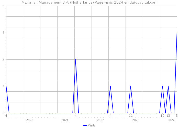 Marsman Management B.V. (Netherlands) Page visits 2024 