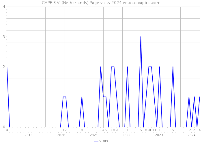 CAPE B.V. (Netherlands) Page visits 2024 