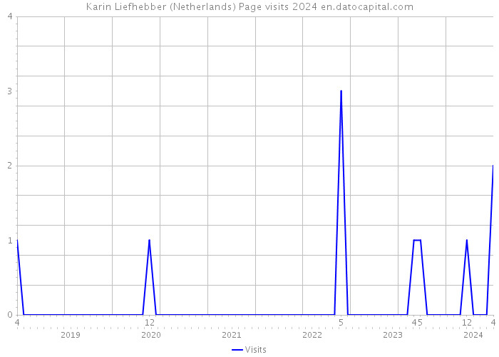 Karin Liefhebber (Netherlands) Page visits 2024 