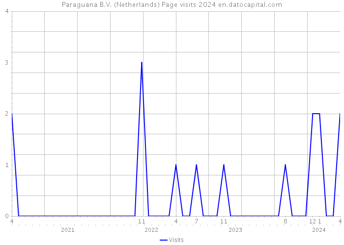 Paraguana B.V. (Netherlands) Page visits 2024 
