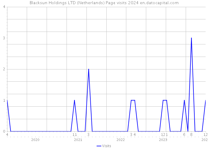 Blacksun Holdings LTD (Netherlands) Page visits 2024 