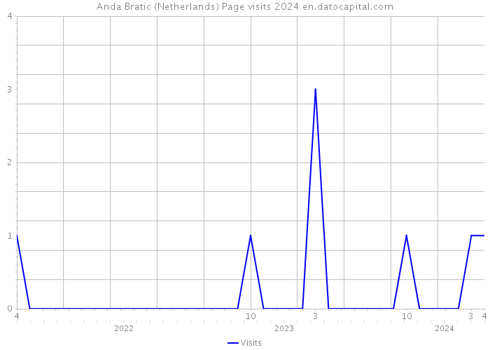 Anda Bratic (Netherlands) Page visits 2024 