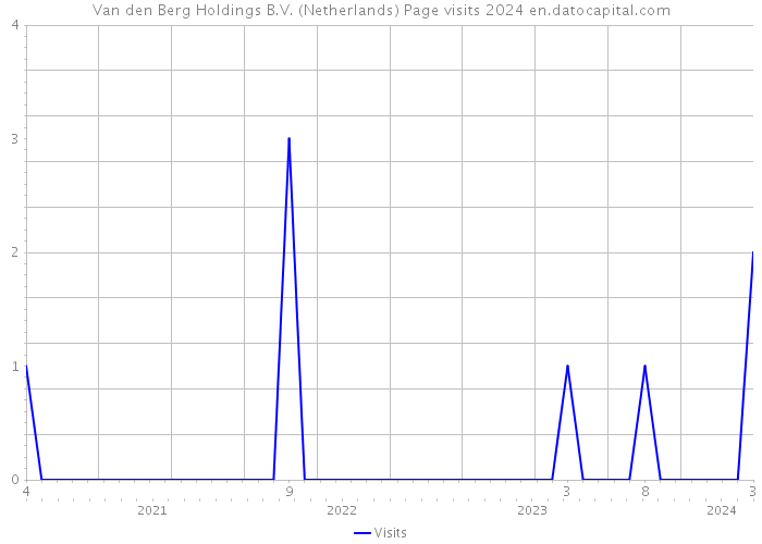 Van den Berg Holdings B.V. (Netherlands) Page visits 2024 