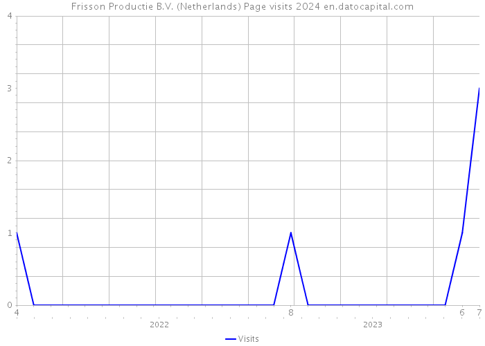Frisson Productie B.V. (Netherlands) Page visits 2024 