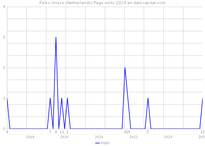 Feiko Vrieze (Netherlands) Page visits 2024 
