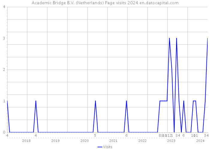 Academic Bridge B.V. (Netherlands) Page visits 2024 