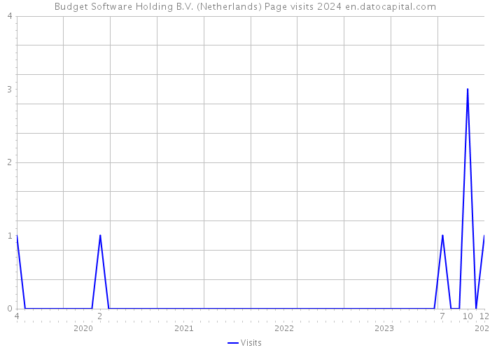 Budget Software Holding B.V. (Netherlands) Page visits 2024 