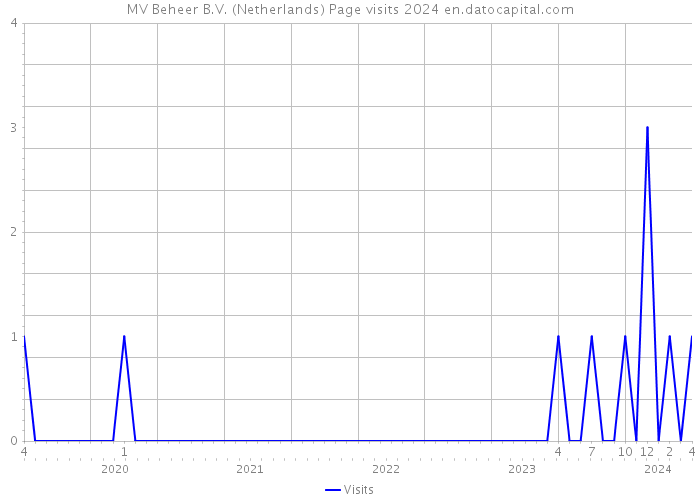 MV Beheer B.V. (Netherlands) Page visits 2024 