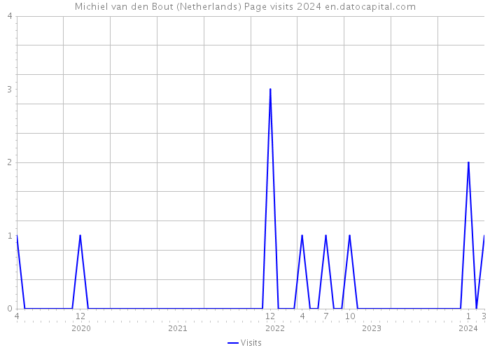 Michiel van den Bout (Netherlands) Page visits 2024 
