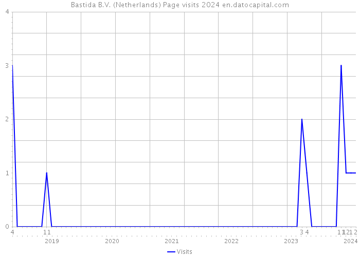 Bastida B.V. (Netherlands) Page visits 2024 
