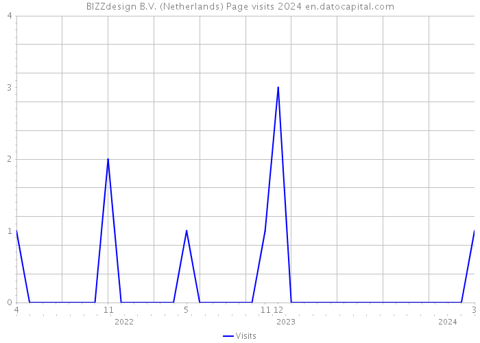 BIZZdesign B.V. (Netherlands) Page visits 2024 