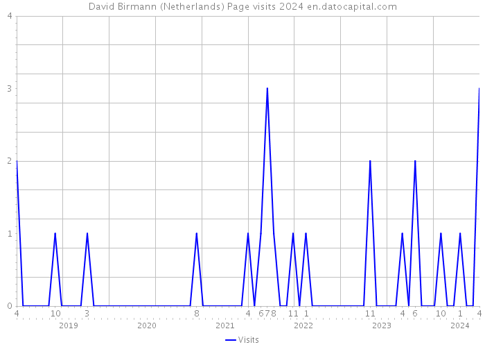 David Birmann (Netherlands) Page visits 2024 