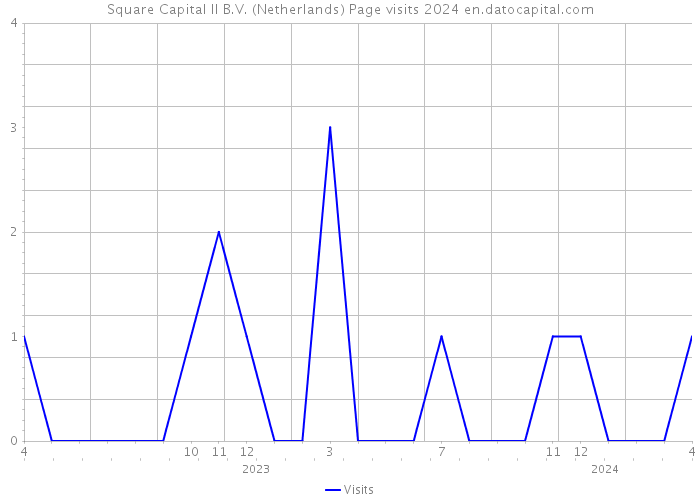 Square Capital II B.V. (Netherlands) Page visits 2024 