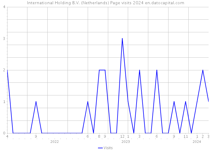International Holding B.V. (Netherlands) Page visits 2024 
