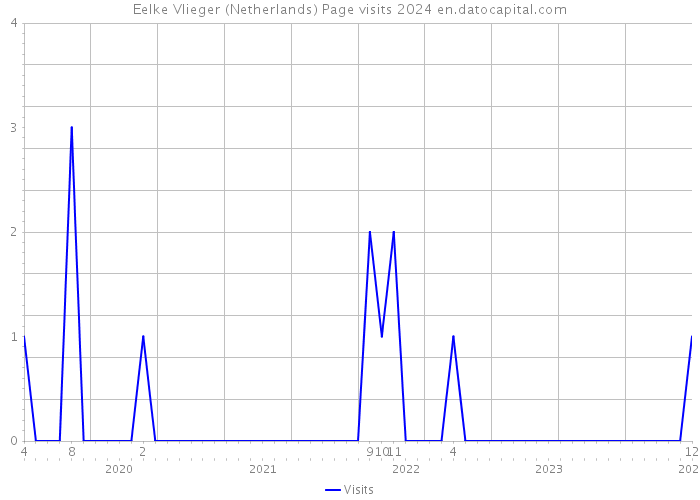 Eelke Vlieger (Netherlands) Page visits 2024 
