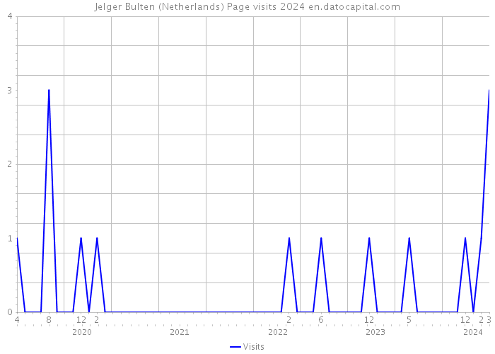 Jelger Bulten (Netherlands) Page visits 2024 