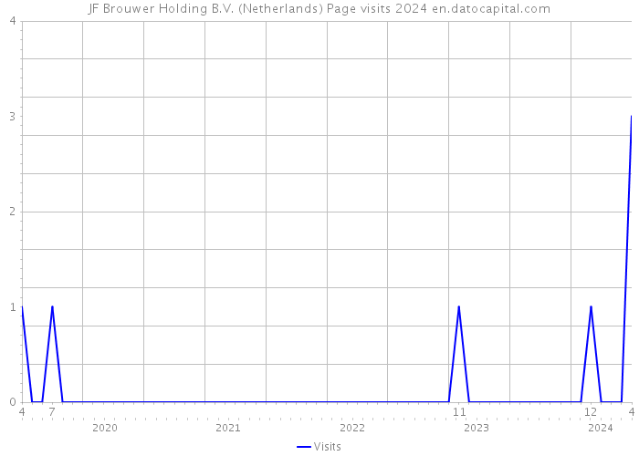 JF Brouwer Holding B.V. (Netherlands) Page visits 2024 