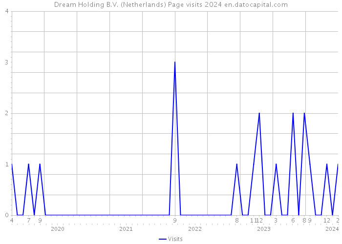 Dream Holding B.V. (Netherlands) Page visits 2024 