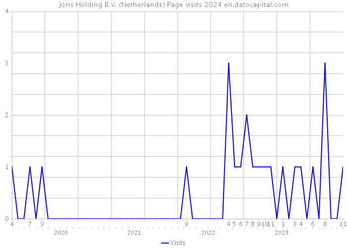 Joris Holding B.V. (Netherlands) Page visits 2024 
