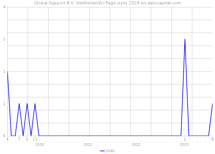Global Support B.V. (Netherlands) Page visits 2024 