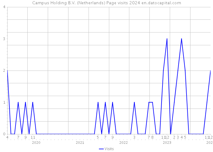 Campus Holding B.V. (Netherlands) Page visits 2024 