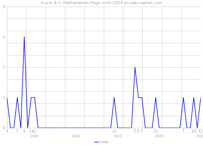 Koper B.V. (Netherlands) Page visits 2024 