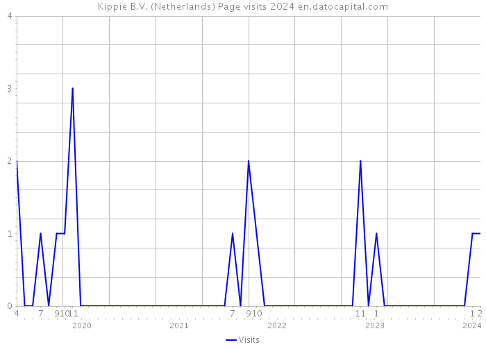 Kippie B.V. (Netherlands) Page visits 2024 