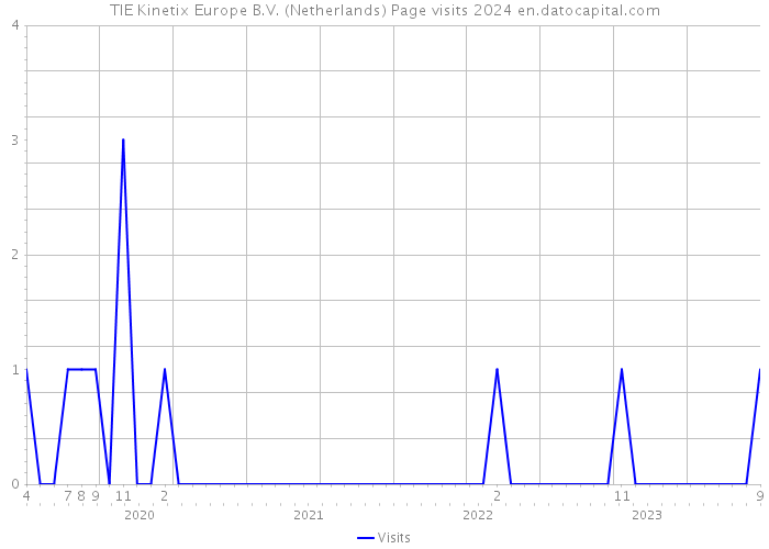 TIE Kinetix Europe B.V. (Netherlands) Page visits 2024 