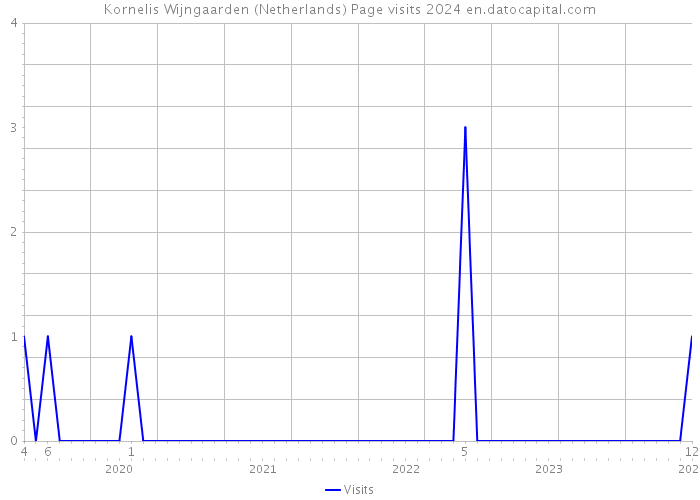 Kornelis Wijngaarden (Netherlands) Page visits 2024 