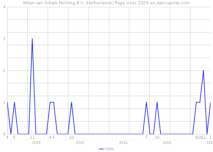 Milan van Schaik Holding B.V. (Netherlands) Page visits 2024 