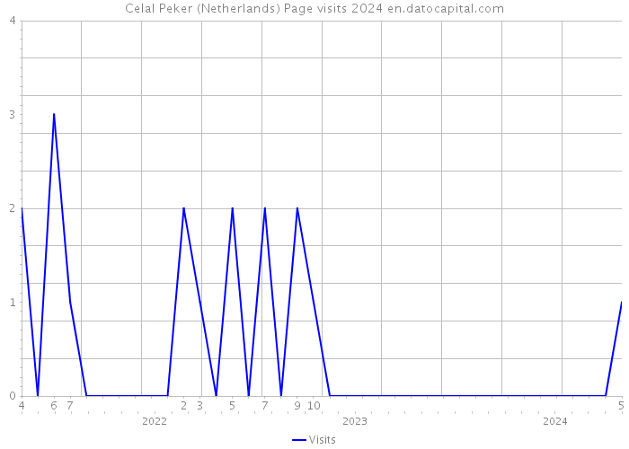 Celal Peker (Netherlands) Page visits 2024 