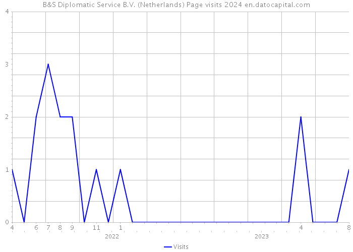 B&S Diplomatic Service B.V. (Netherlands) Page visits 2024 