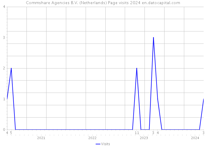 Commshare Agencies B.V. (Netherlands) Page visits 2024 