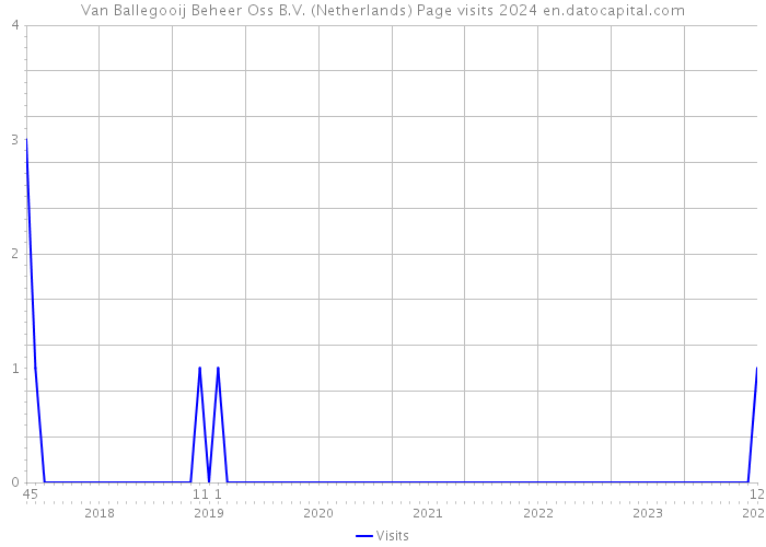 Van Ballegooij Beheer Oss B.V. (Netherlands) Page visits 2024 