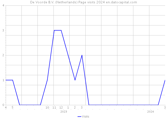 De Voorde B.V. (Netherlands) Page visits 2024 