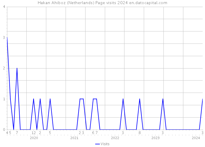 Hakan Ahiboz (Netherlands) Page visits 2024 