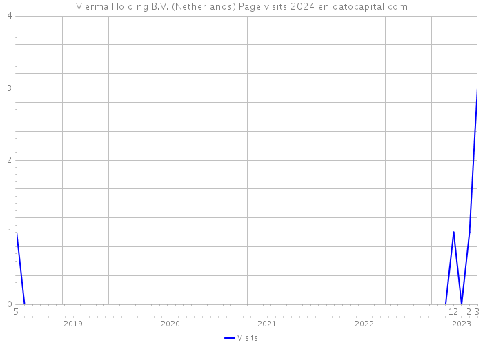 Vierma Holding B.V. (Netherlands) Page visits 2024 