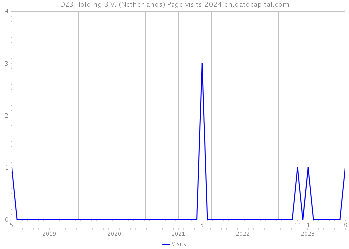 DZB Holding B.V. (Netherlands) Page visits 2024 