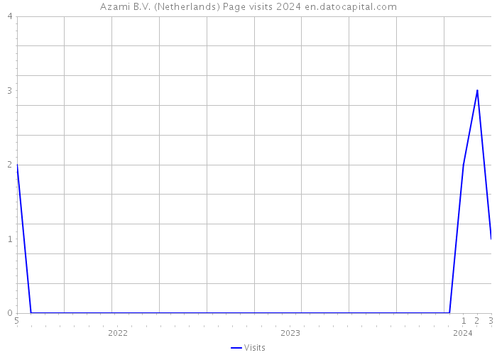 Azami B.V. (Netherlands) Page visits 2024 