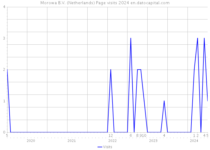 Morowa B.V. (Netherlands) Page visits 2024 