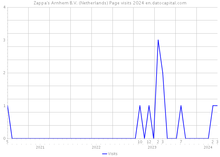 Zappa's Arnhem B.V. (Netherlands) Page visits 2024 