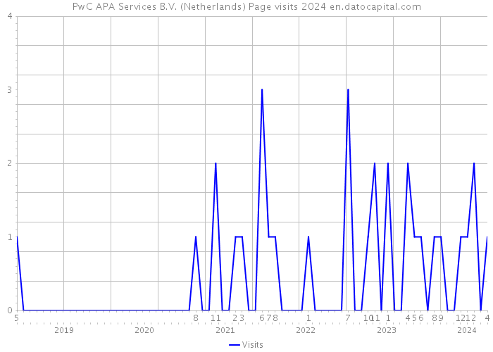 PwC APA Services B.V. (Netherlands) Page visits 2024 