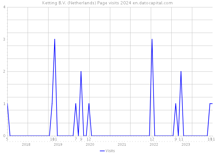 Ketting B.V. (Netherlands) Page visits 2024 
